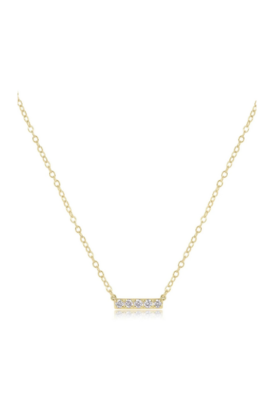 Enewton 14kt Gold and Diamond Significance Bar Necklace - Five Cabana Seaside Florida