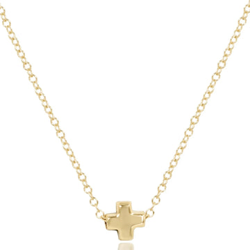 Enewton 16" Necklace Gold - Signature Cross Small Gold