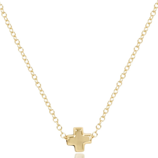 Enewton 16" Necklace Gold - Signature Cross Small Gold