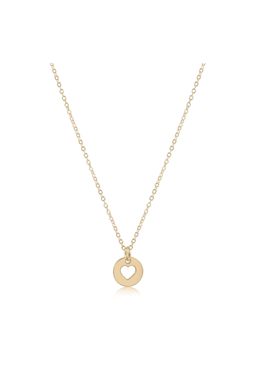 Enewton 16" Necklace Gold - Love Small Gold Disc