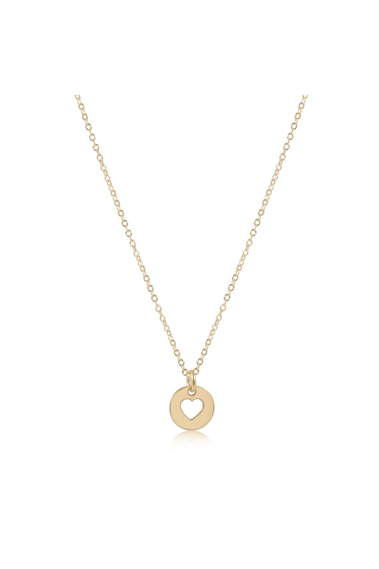 Enewton 16" Necklace Gold - Love Small Gold Disc