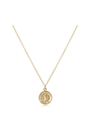 Enewton 16" Necklace Gold - Protection Gold Disc