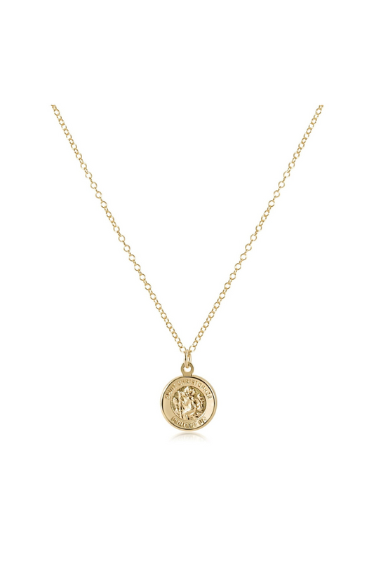 Enewton 16" Necklace Gold - Protection Gold Disc