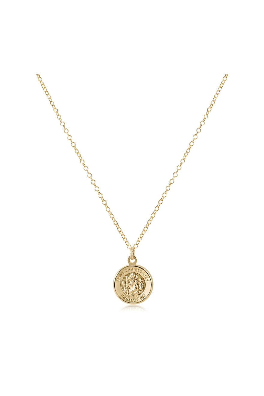 Enewton 16" Necklace Gold - Protection Gold Disc