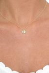 Enewton 16" Necklace Gold - Respect Initial Small Gold Disc