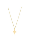16" Gold Necklace with Signature Cross Charm