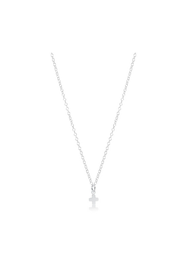 Enewton 16" Necklace Sterling - Signature Cross Small Sterling Charm