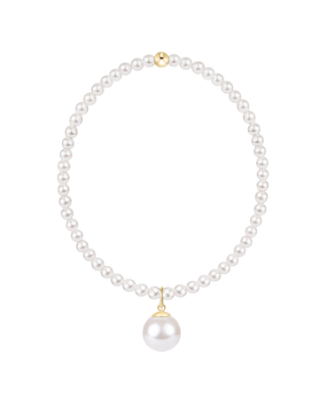 Enewton Classic Pearl 3mm Bracelet - Classic Pearl 10mm Charm