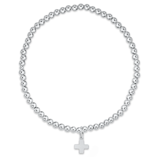 Enewton Classic Sterling 3mm Bracelet - Signature Cross Charm The Seaside Style Cabana Seaside 30a
