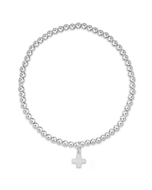 Enewton Classic Sterling 3mm Bracelet - Signature Cross Charm The Seaside Style Cabana Seaside 30a
