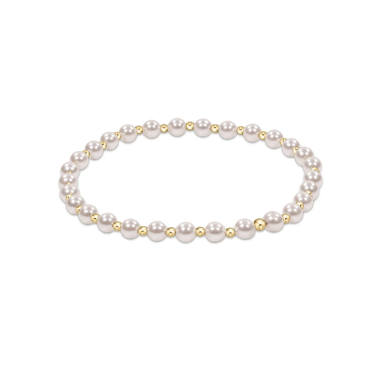 Enewton Classic Grateful Pattern 4mm Bead Bracelet Pearl Cabana Seaside Florida