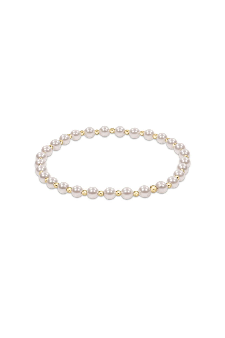 Enewton Classic Grateful Pattern 4mm Bead Bracelet Pearl Cabana Seaside Florida