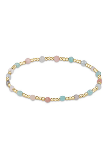 Enewton Gemstone Gold Sincerity Pattern 3mm Bead Bracelet - Hot Mess