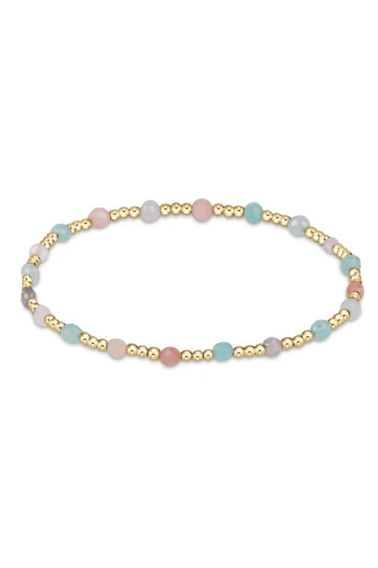 Enewton Gemstone Gold Sincerity Pattern 3mm Bead Bracelet - Hot Mess