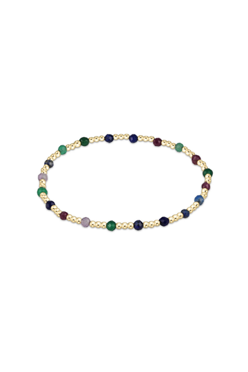 Enewton Gemstone Gold Sincerity Pattern 3mm Bead Bracelet - Hot Mess