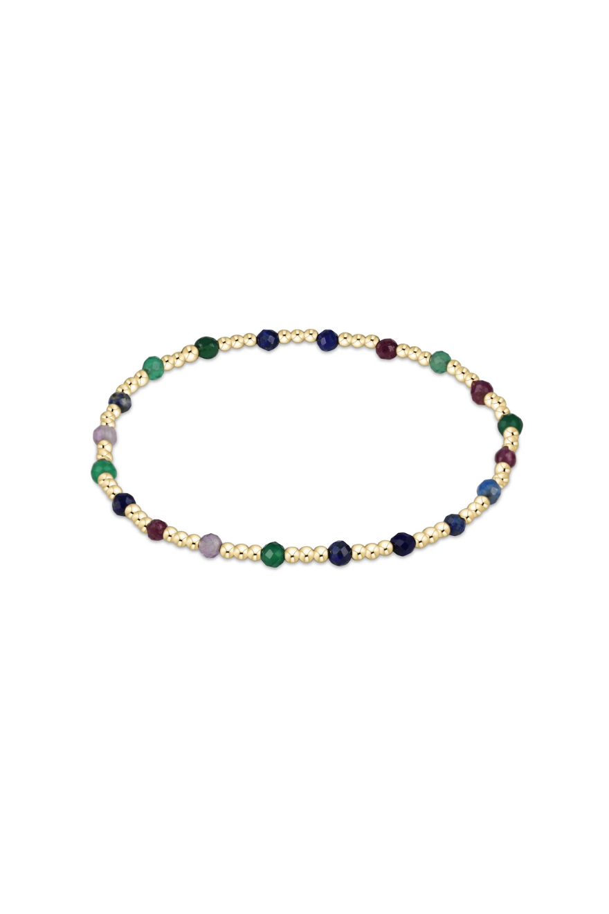 Enewton Gemstone Gold Sincerity Pattern 3mm Bead Bracelet - Hot Mess