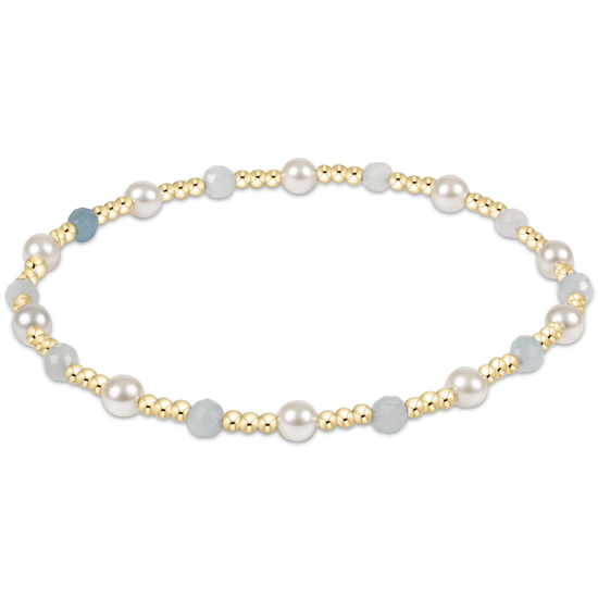 Enewton Pearl Sincerity Pattern 4mm Bead Bracelet - Aquamarine The Seaside Style Cabana Seaside 30a
