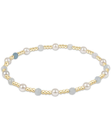 Enewton Pearl Sincerity Pattern 4mm Bead Bracelet - Aquamarine The Seaside Style Cabana Seaside 30a
