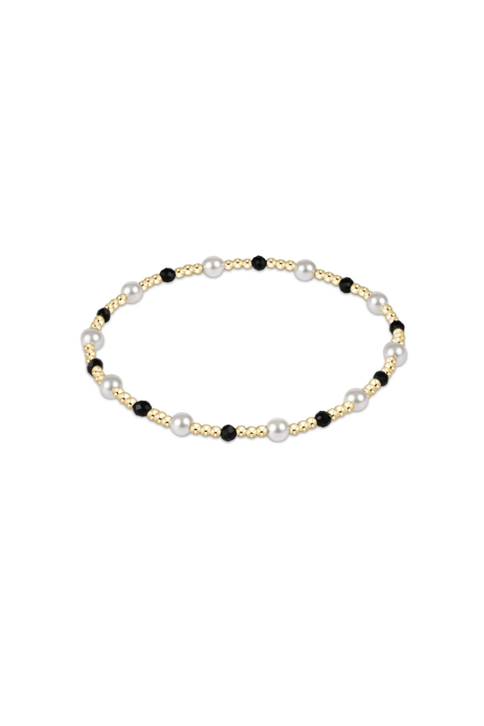 Enewton Pearl Sincerity Pattern 4mm Bead Bracelet - Faceted Onyx
