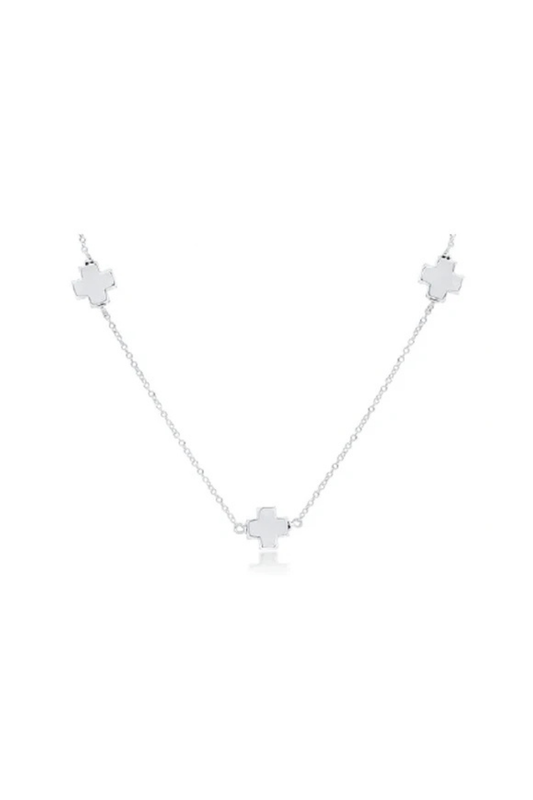 Enewton 15" Choker Simplicity Chain Sterling - Signature Cross Sterling