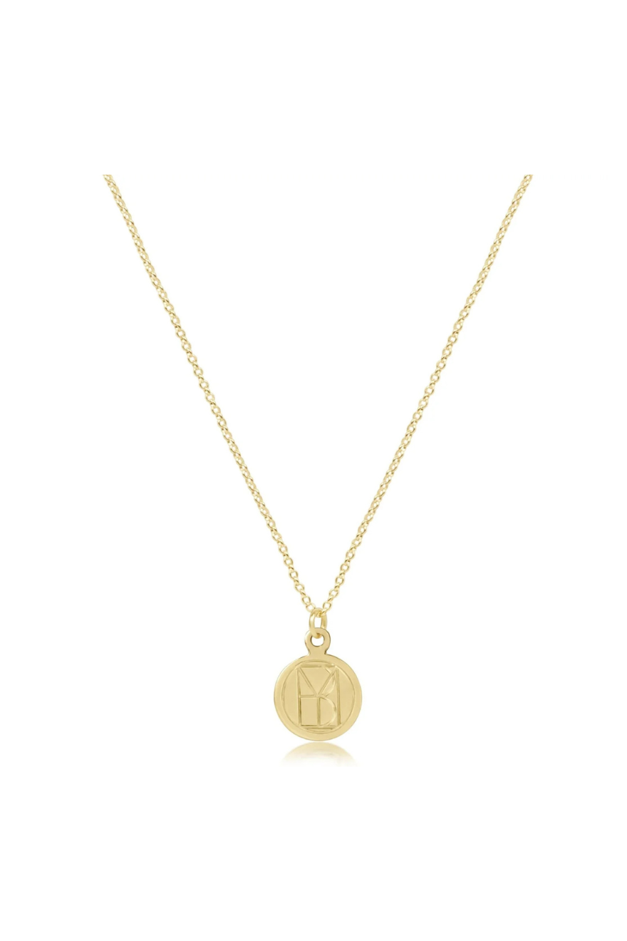 Enewton 16" Necklace Gold - Be You. Small Gold Disc