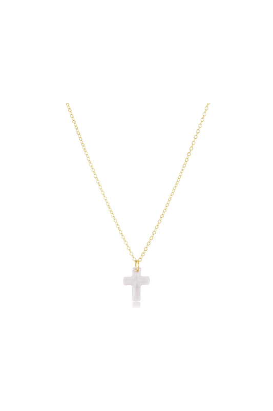 Enewton 16" Necklace Gold Blessed Crystal Charm