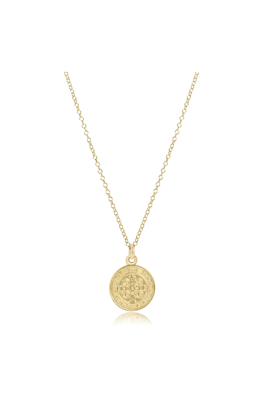 Enewton 16" Necklace Gold - Blessing Gold Disc