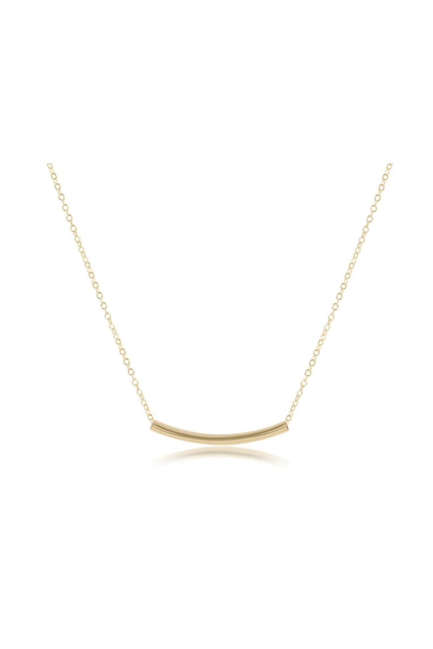 Enewton 16" Necklace Gold - Bliss Bar Small Gold