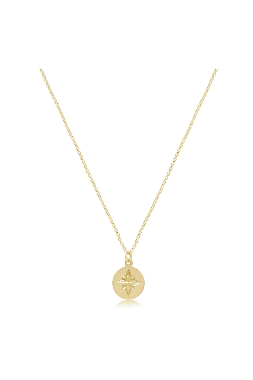 Enewton 16" Necklace Gold - Direction Gold Disc