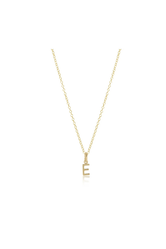 Enewton 16" Necklace Gold - Respect Gold Initial Charm