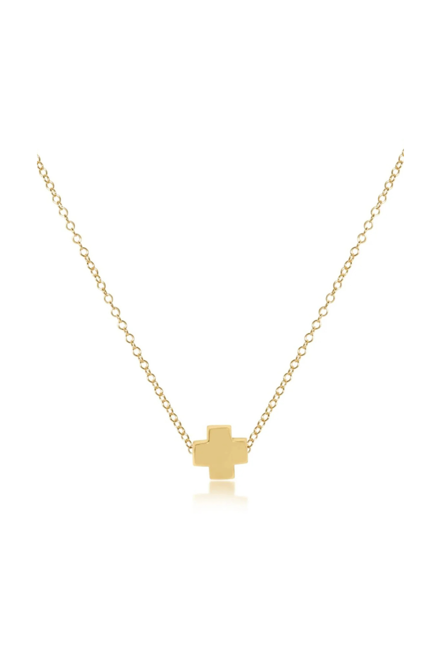 Enewton 16" Necklace Gold - Signature Cross Gold