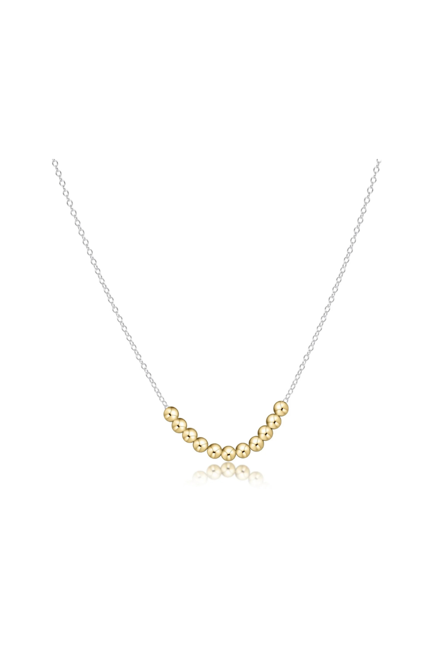 Enewton 16" Necklace Sterling Mixed Metal - Classic Gold Beaded Bliss