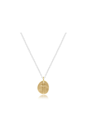 Enewton 16" Necklace Sterling Mixed Metal - Inspire Small Gold Charm