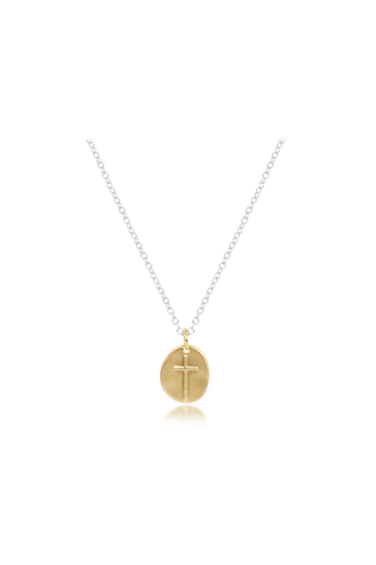 Enewton 16" Necklace Sterling Mixed Metal - Inspire Small Gold Charm