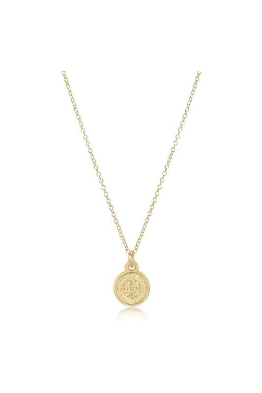 Enewton 16" Necklace gold - Blessing Small Gold Disc