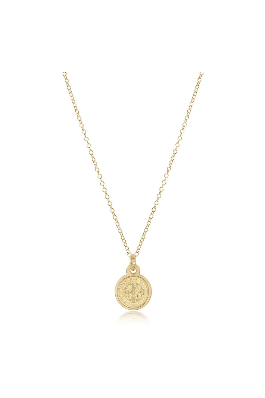Enewton 16" Necklace gold - Blessing Small Gold Disc
