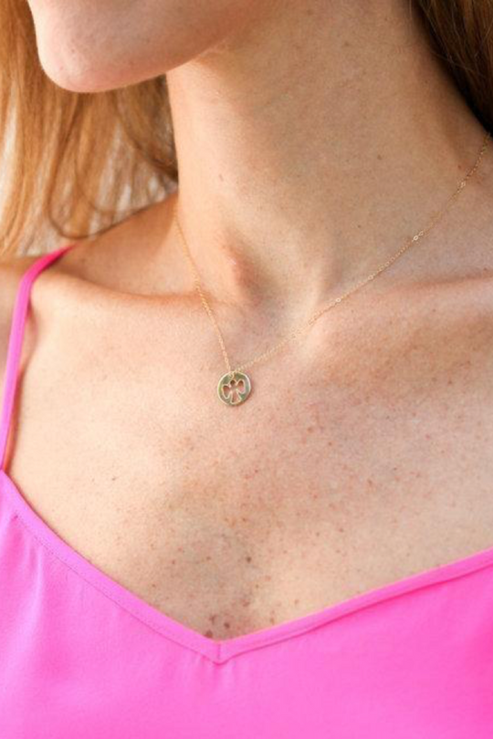 Enewton 16" Necklace Gold - Guardian Angel Gold Disc