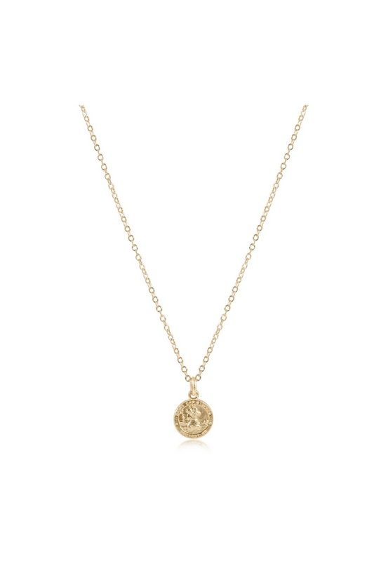 Enewton 16" Necklace Gold - Protection Small Gold Disc