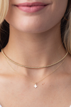 16" Gold Necklace with Signature Cross Charm