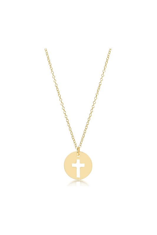 Enewton 16" Necklace Gold - Blessed Disc