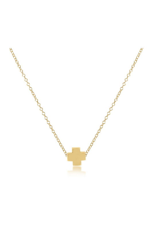 Enewton 16" Necklace Gold - Signature Cross Gold