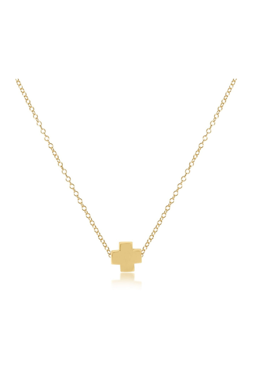 Enewton 16" Necklace Gold - Signature Cross Gold