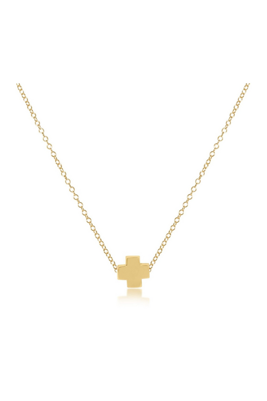 Enewton 16" Necklace Gold - Signature Cross Gold