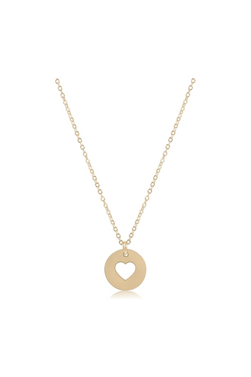Enewton 16" Necklace Gold - Love Gold Disc