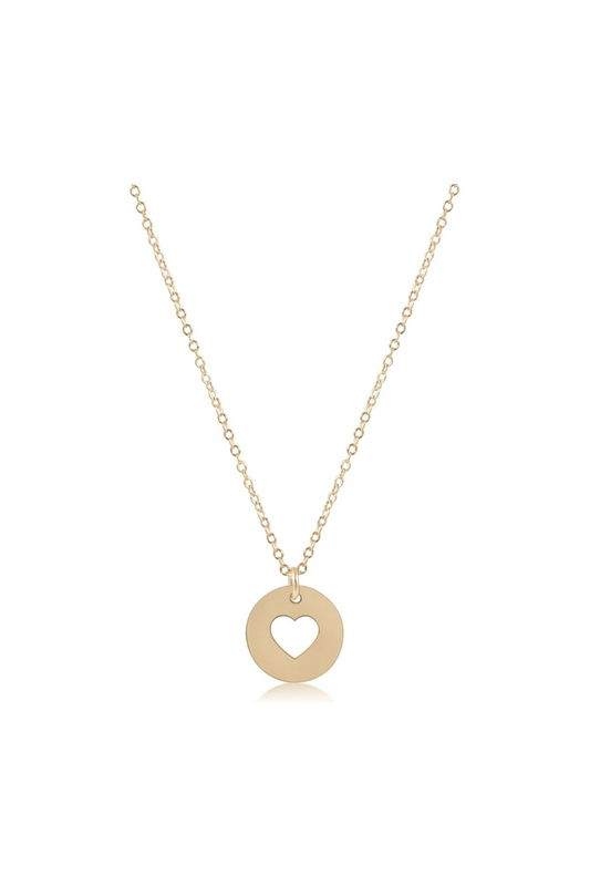 Enewton 16" Necklace Gold - Love Gold Disc