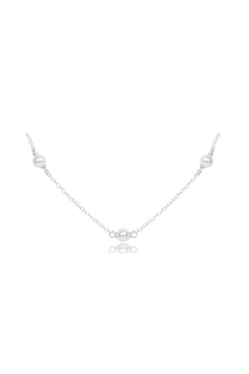 Enewton 17" Choker Simplicity Chain Sterling - 4mm Pearl