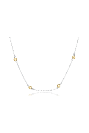 Enewton 17" Choker Simplicity Chain Sterling Mixed Metal - Classic 4mm Gold