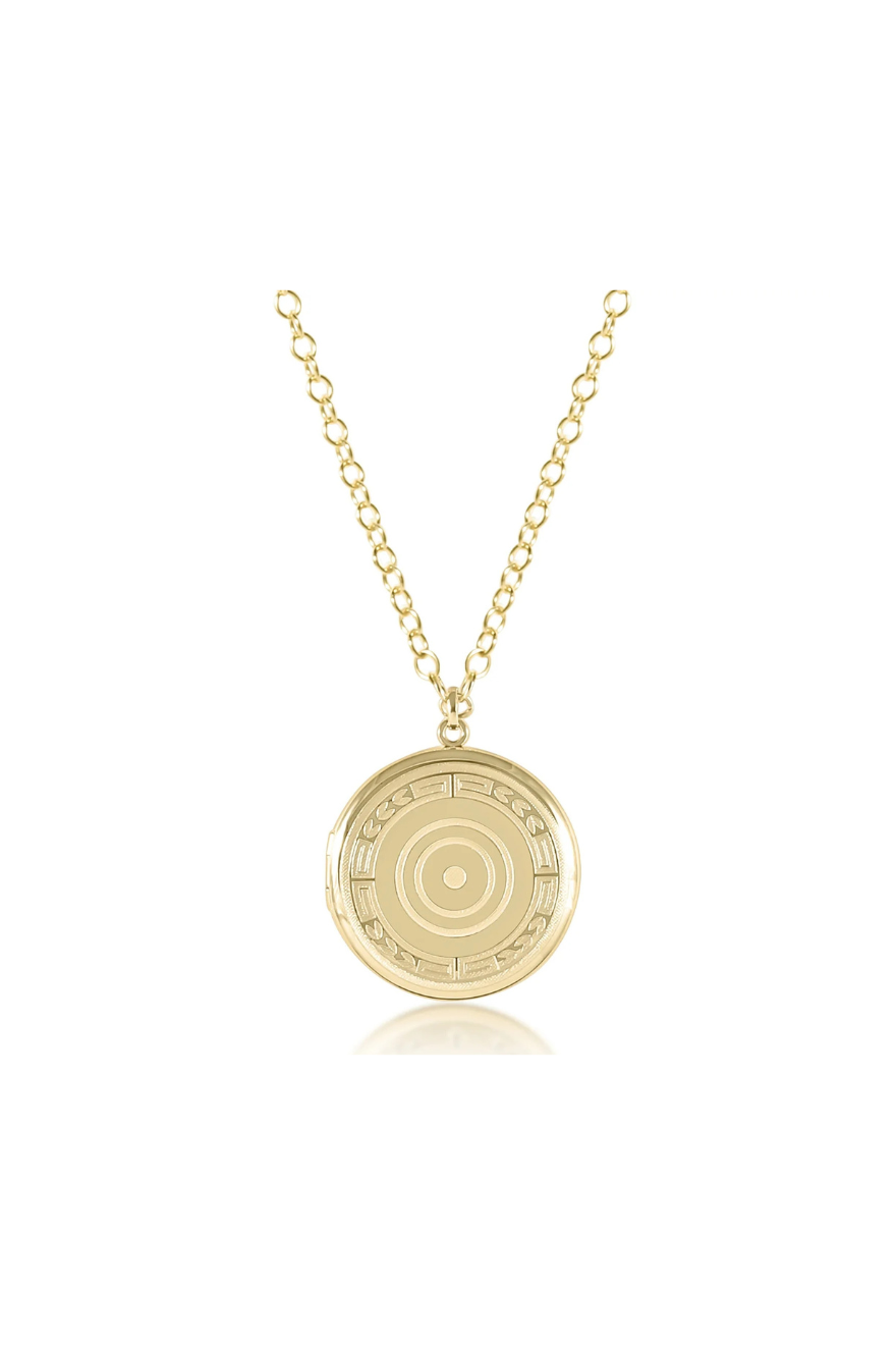 Enewton 18" Necklace Gold - Cherish Large Gold Locket