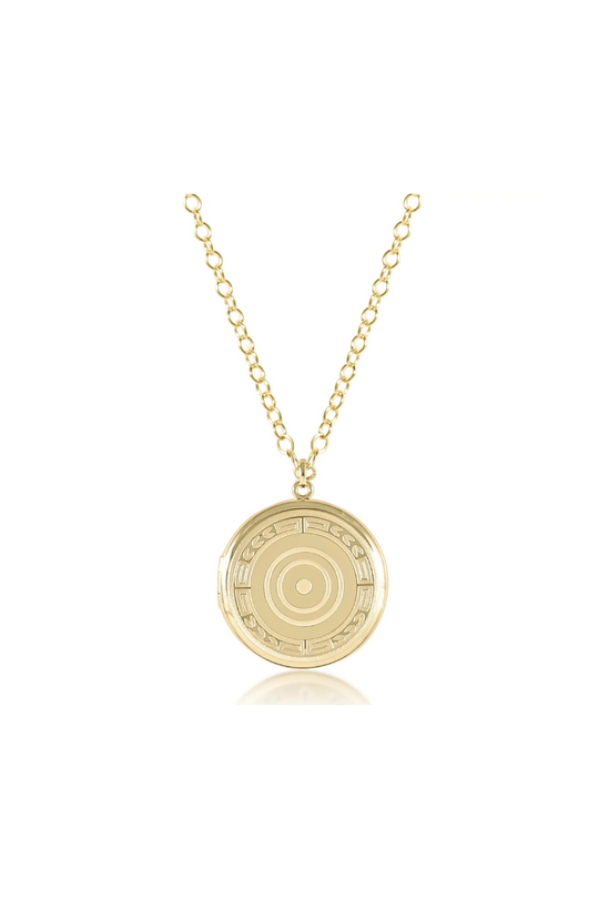 Enewton 18" Necklace Gold - Cherish Large Gold Locket