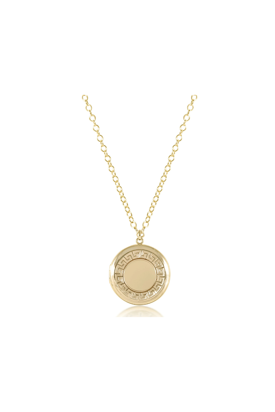 Enewton 18" Necklace Gold - Cherish Medium Gold Locket